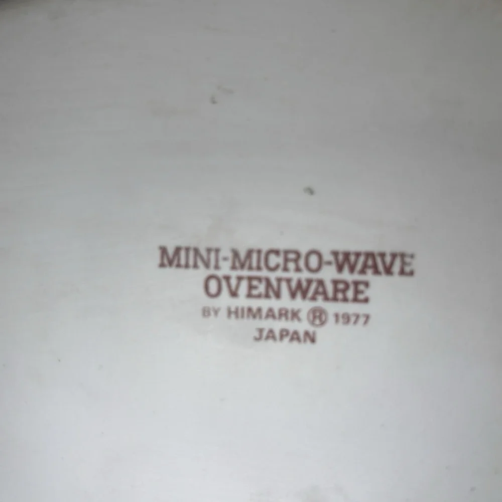 Mini MicroWave Safe Ovenware Casserole Dish w/Lid 1977 Himark Japan Mid Century